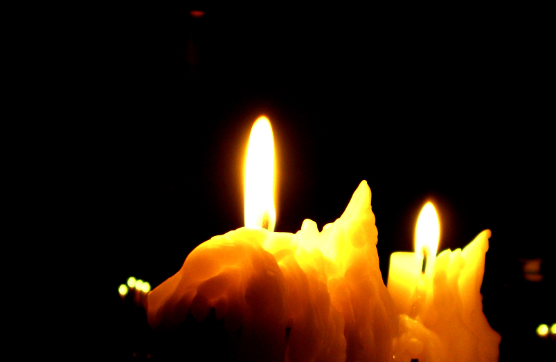 A dark candle
